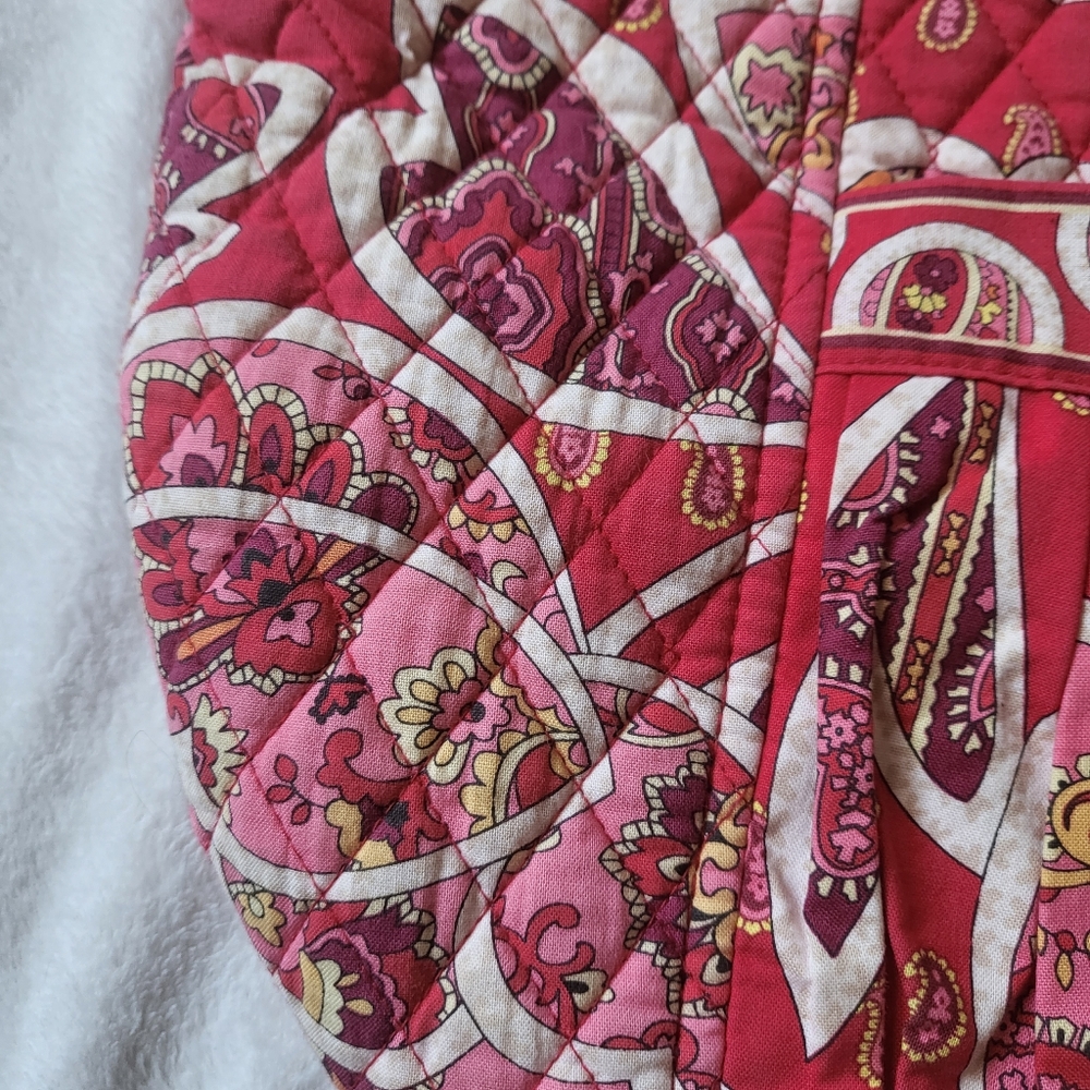 Vera Bradley Sweetheart Shoulder Bag in the Rosy Posies pattern. - Picture 12 of 14
